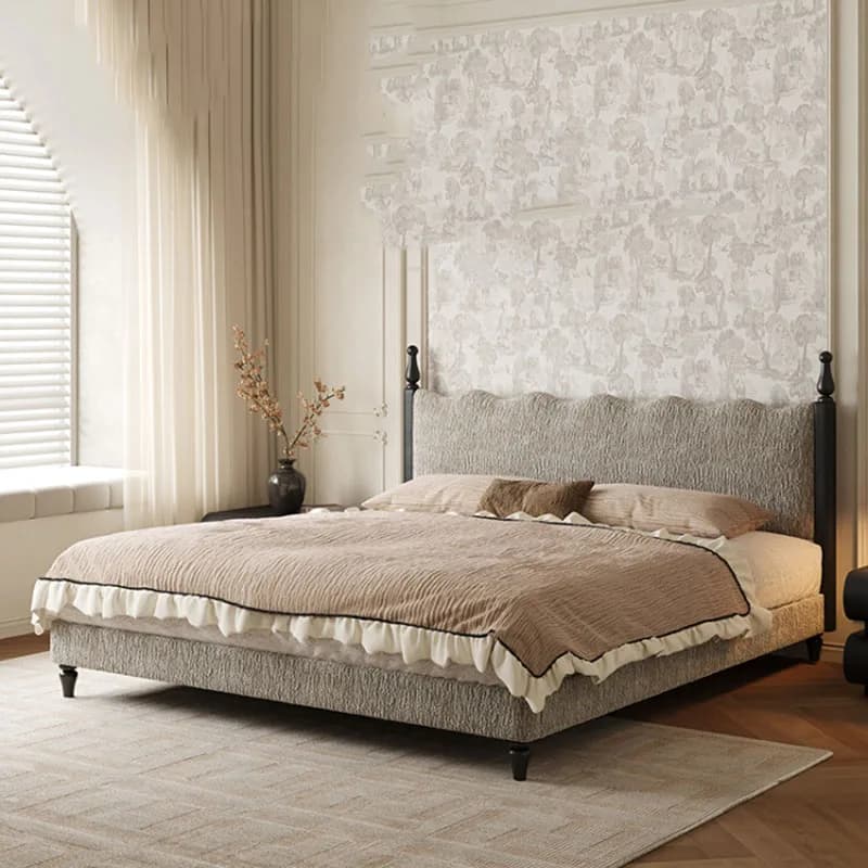Design Interior Bed Fashion Sleeping Comfortable Ergonomic Big Size Nordic Cute Bed Accent Camas De Casal Postmodern Furniture