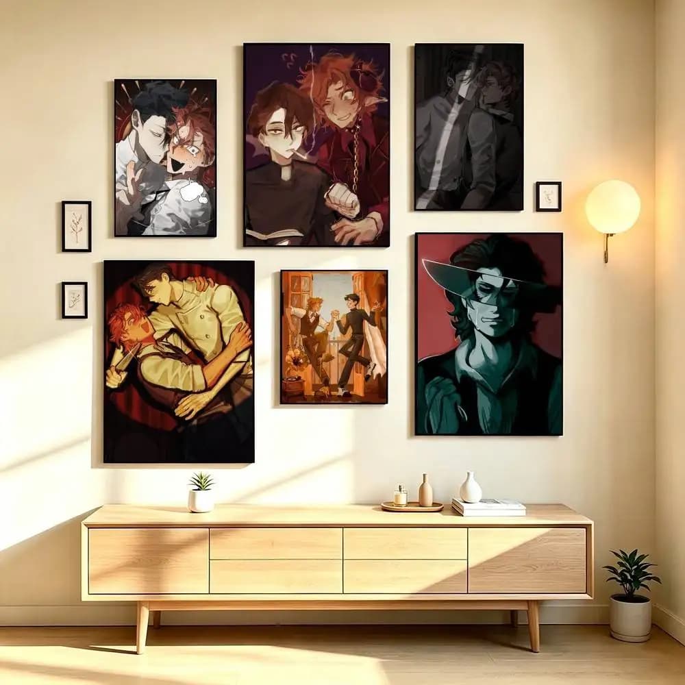 V-Vincent R-Rody Horror Game Poster High Quality Dorm Living Room Aesthetic Wall Decoration Painting Stickers Gift
