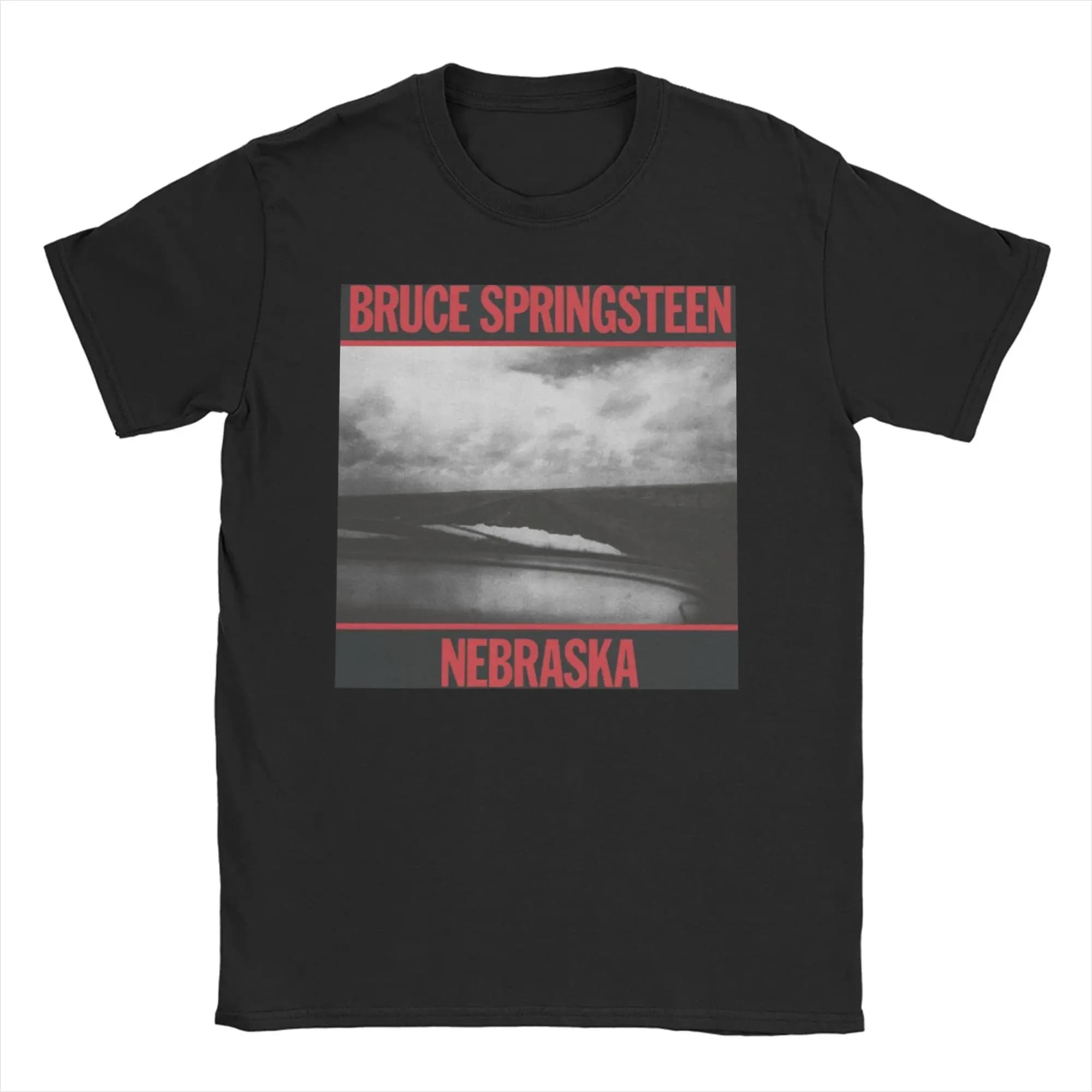 Bruce Springsteens    T Shirt Men Pure Cotton Leisure T-Shirt O Neck Nebraska Tee Shirt Short Sleeve Clothing Printing