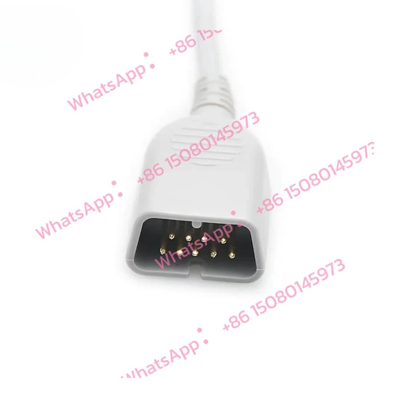 Compatible with Nihons Kohdens Reusable Spo2 Sensor Adult Soft Tip DB9 Pin Spo2 Probe
