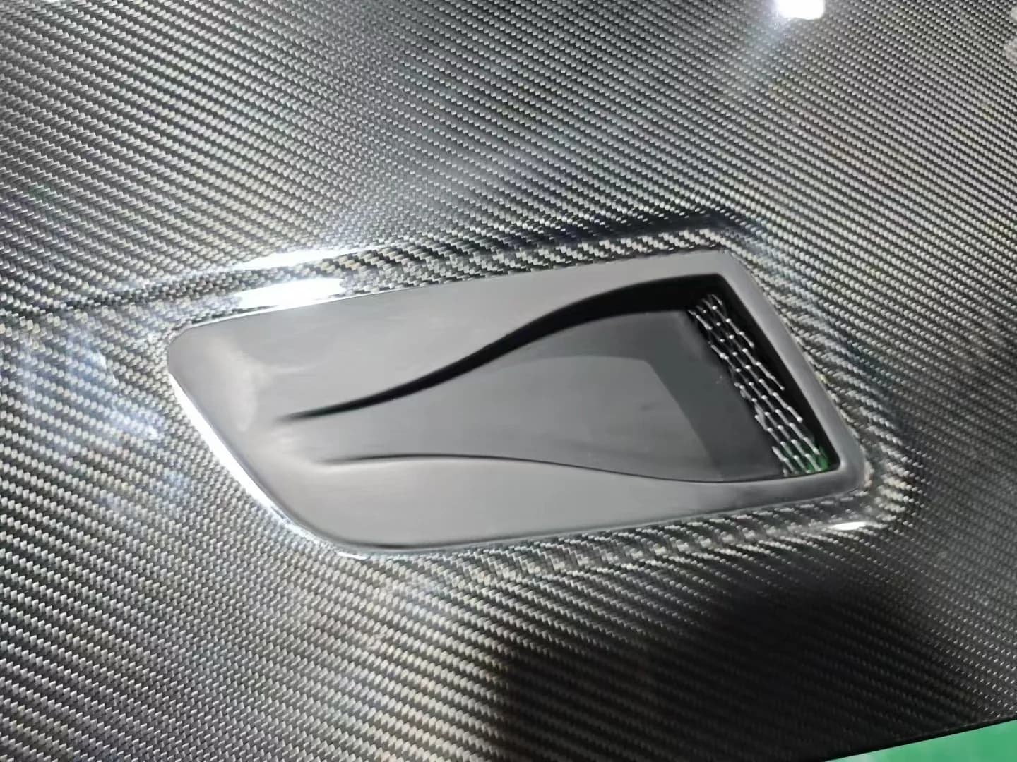 Vacuum Infused Carbon Fiber Hood - Featherweight, Heat-Stable, Bespoke Design for High-Performance Racing Vehicles