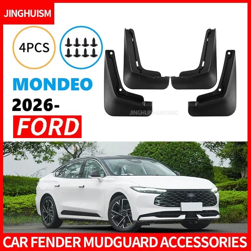 For Ford Mondeo 2026 Mudguards Fenders Black ABS Material Auto Tire for Protection Vehicle Exterior Styling Accessory
