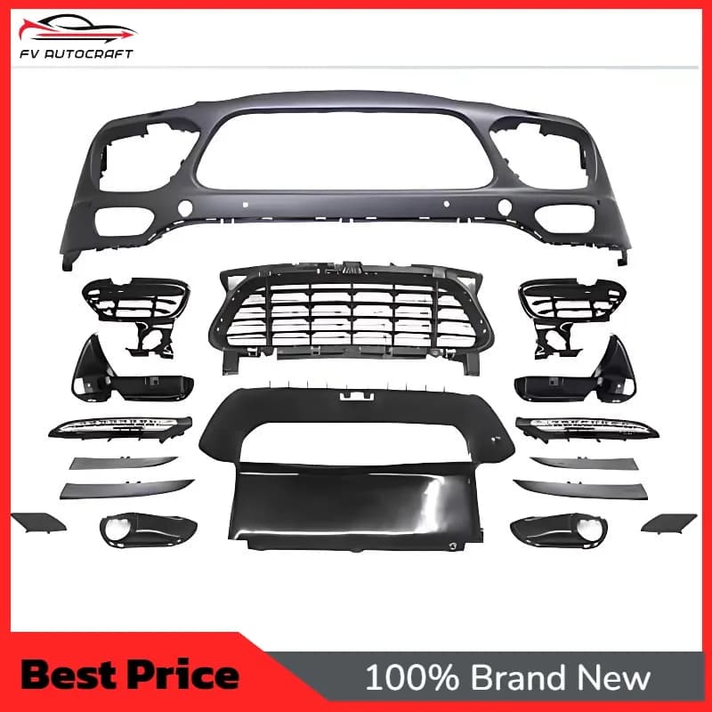 【2026】Turbo GTS Style Front Bumper Assembly For Porsche Cayenne 2011-2014 958 92A Exterior Upgrade
