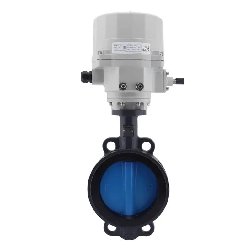 Electric butterfly valve actuator proportional integral adjustment switch valve two-way clip flange water valve VKF42