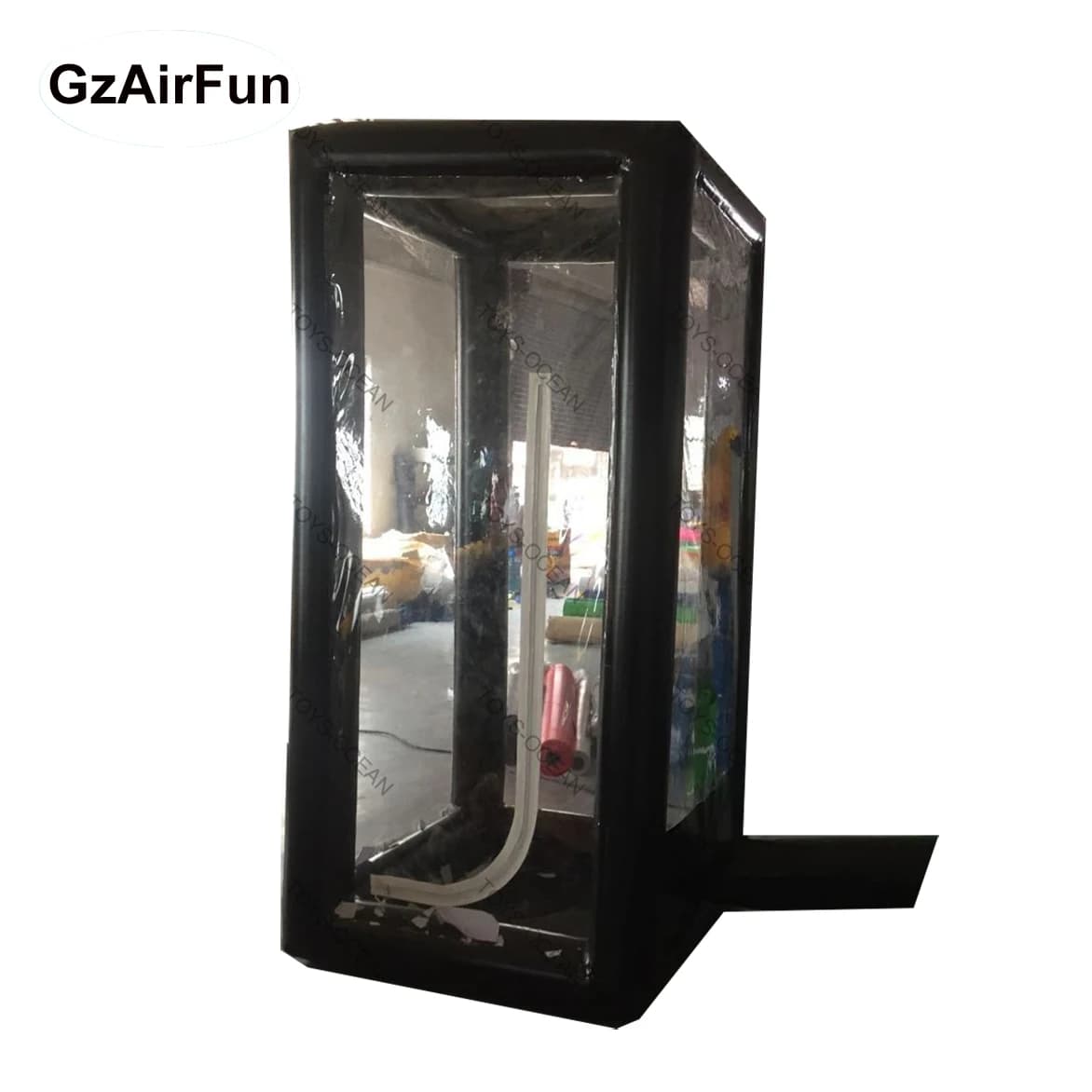 Factory Wholesale Black Inflatable Money Booth Money Machine Booth Inflatable Cash Cube for Advertising