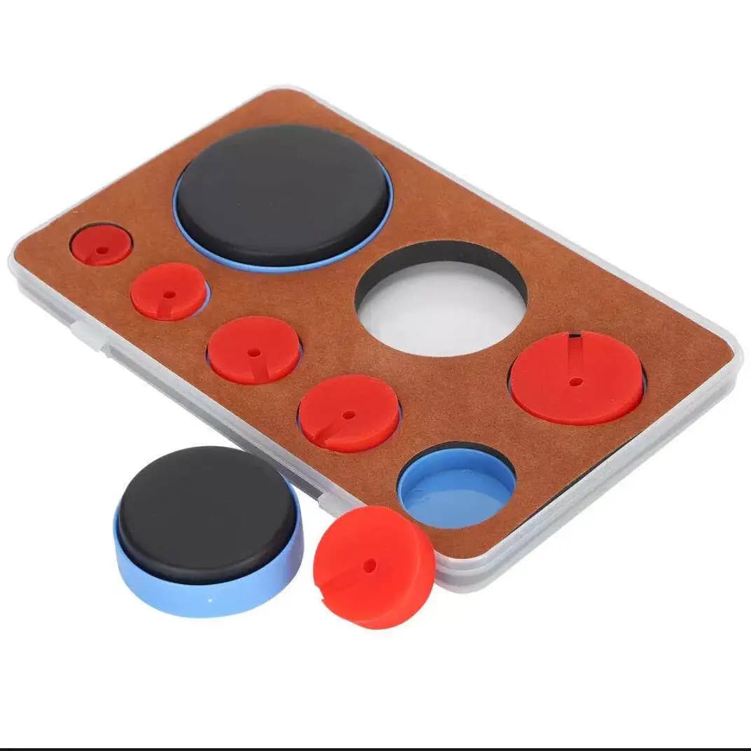 Watch Repair Tools Watch Movement Rubber Gasket Set 8 Piece Movement Leather Gasket Kit Watch Movement Leather Pads