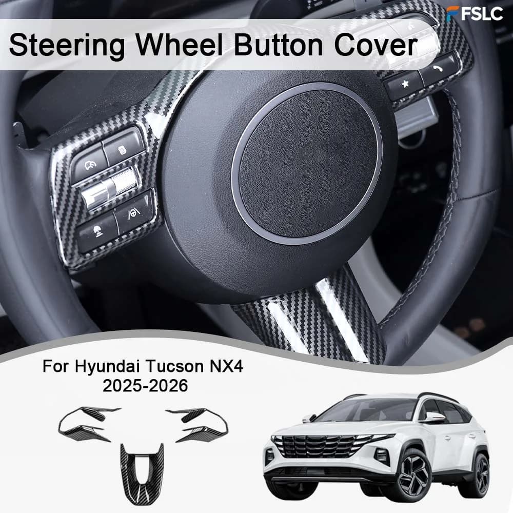 Car Decoration Steering Wheel Button Cover  For Hyundai Tucson NX4 2025-2026 Cars Accessories Styling Upgrade Modify A Car