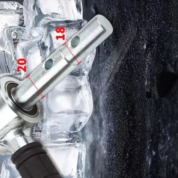 replaces 18mm 20mm Hex Adapter With Anti-Slip Grip For Electric Ice Auger Drill Bit Connections Power Tools Parts accessories