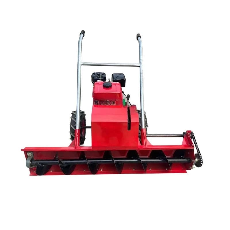 Small school household hand-held high-efficiency snow removal machine, self-propelled spiral snow removal machine