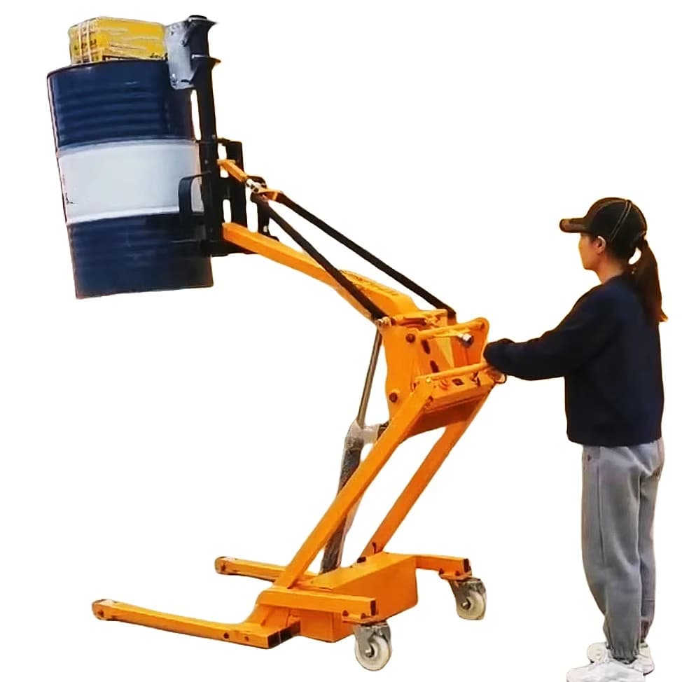 Small electric three-in-one vehicle Hydraulic trolley Lifting stacking curved arm New manual traction in catering industry
