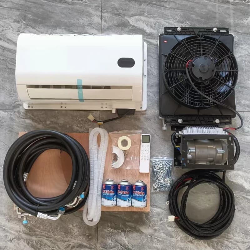 Parking air conditioner Hidden vehicle split air conditioner 12V Chase V80 RV modified car