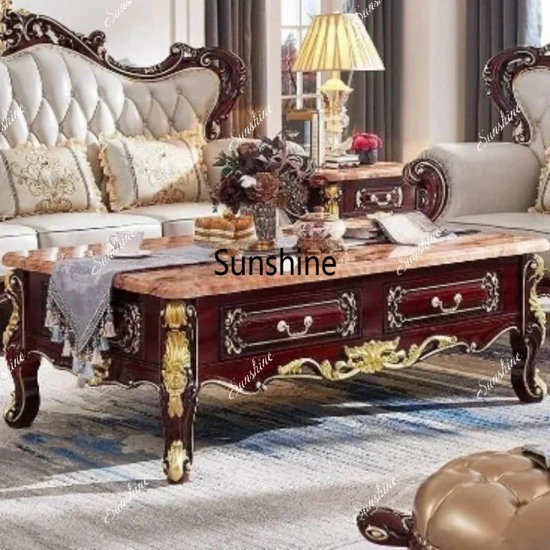YLuxury Storage Coffee Table Magazine Vintage Marble Living Room Coffee Table Nordic Design Mobili Per La Casa House Accessories