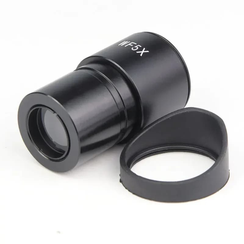 1PC WF5X Wide Field 20mm with Eye Cups Stereo Microscope Eyepiece Lens Parts Mounting Size 30mm 30.5mm Optional
