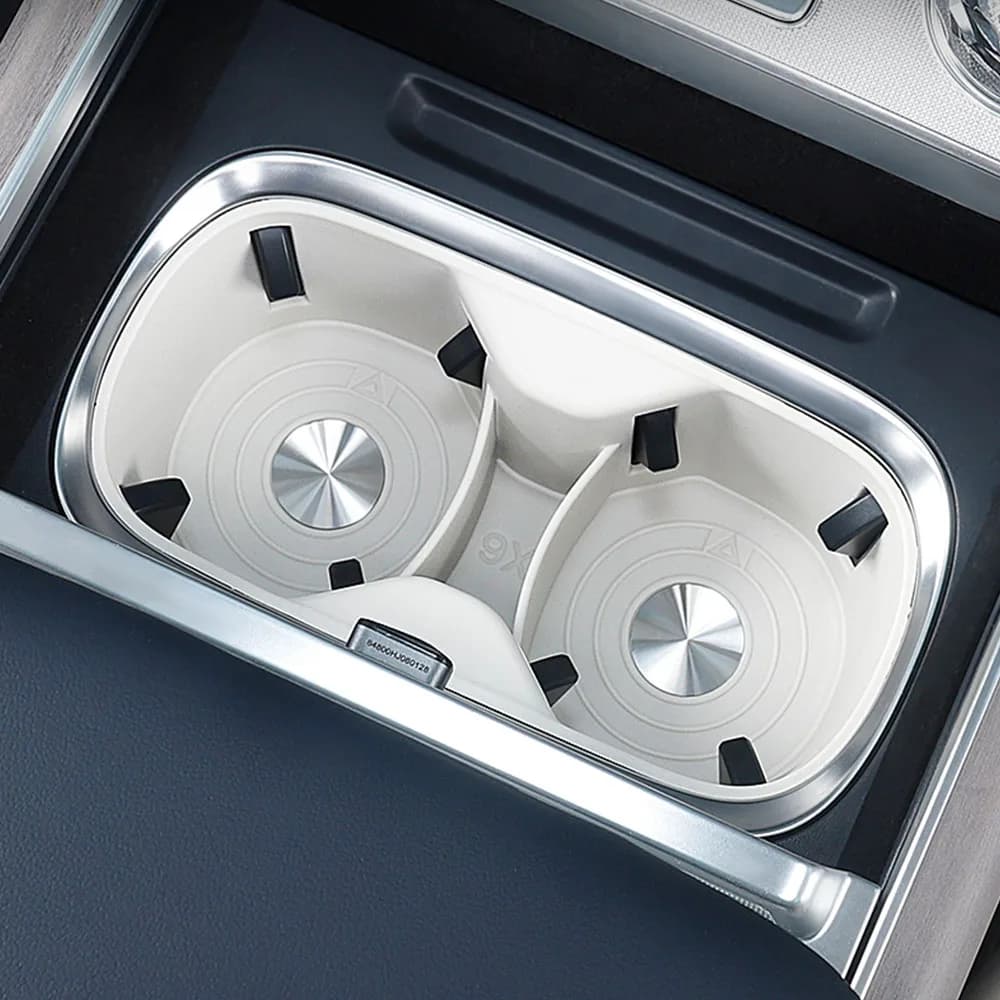 For ZEEKR 9X 2025 2026 Central Control Cup Slot Pad Car Modification Accessories Original Car Same Color Silicone Pad Waterproof