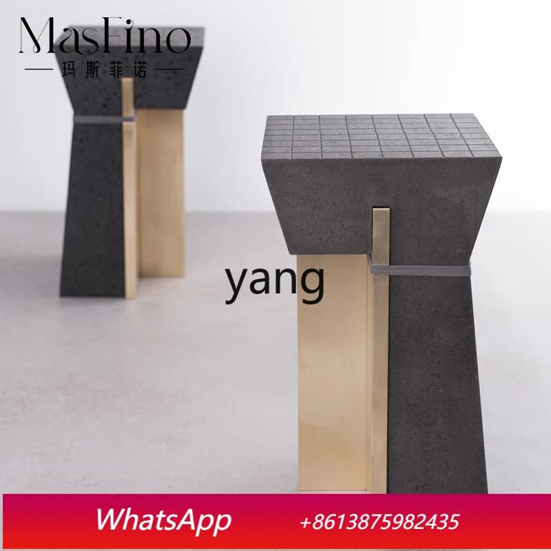 LMM Modern Simple Creative Terrazzo Sofa Side Corner Living Room Fashion Coffee Table