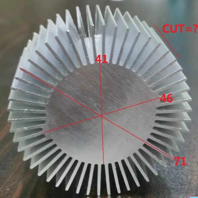 Radiator 71x41mm Sunflower Raditor Heat Sink Aluminum Alloy Round LED Customize