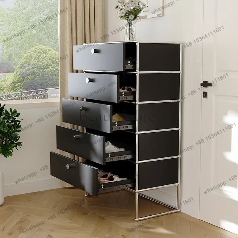 LDShoe Cabinets Module Cabinet Household Luxury Door Small Apartment Corridor Simple Door Storage Entrance Customizable