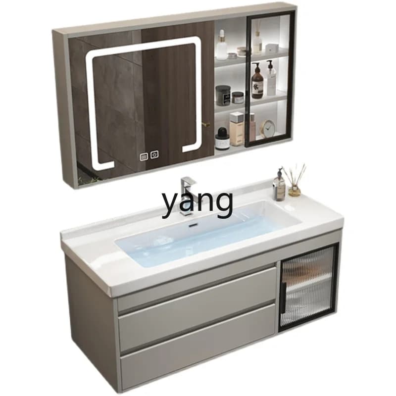 LH  Modern Ceramic Integrated Basin Bathroom Cabinet Combined Toilet Washbasin