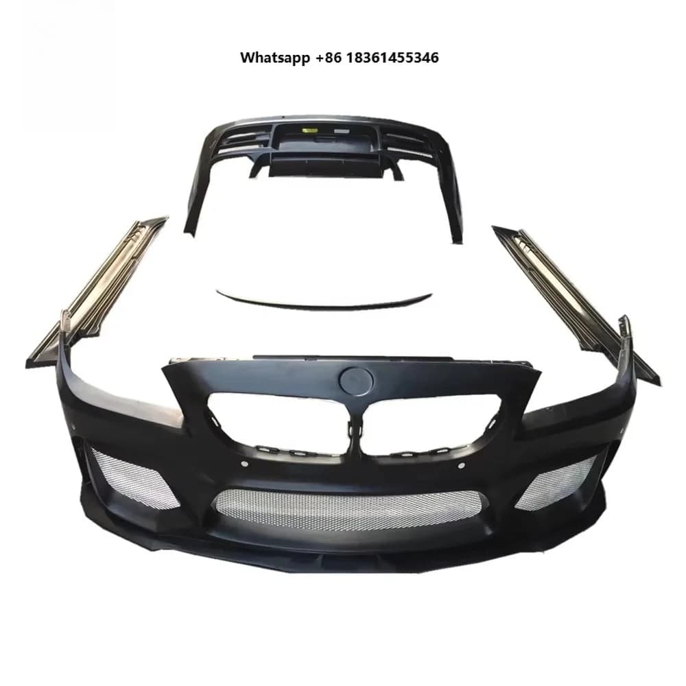 For 6 Series F06 F12 F13 640i 650i Coupe 2011-2017 OEM Custom WALD Style Fiberglass Body Kit Bumper Skirt