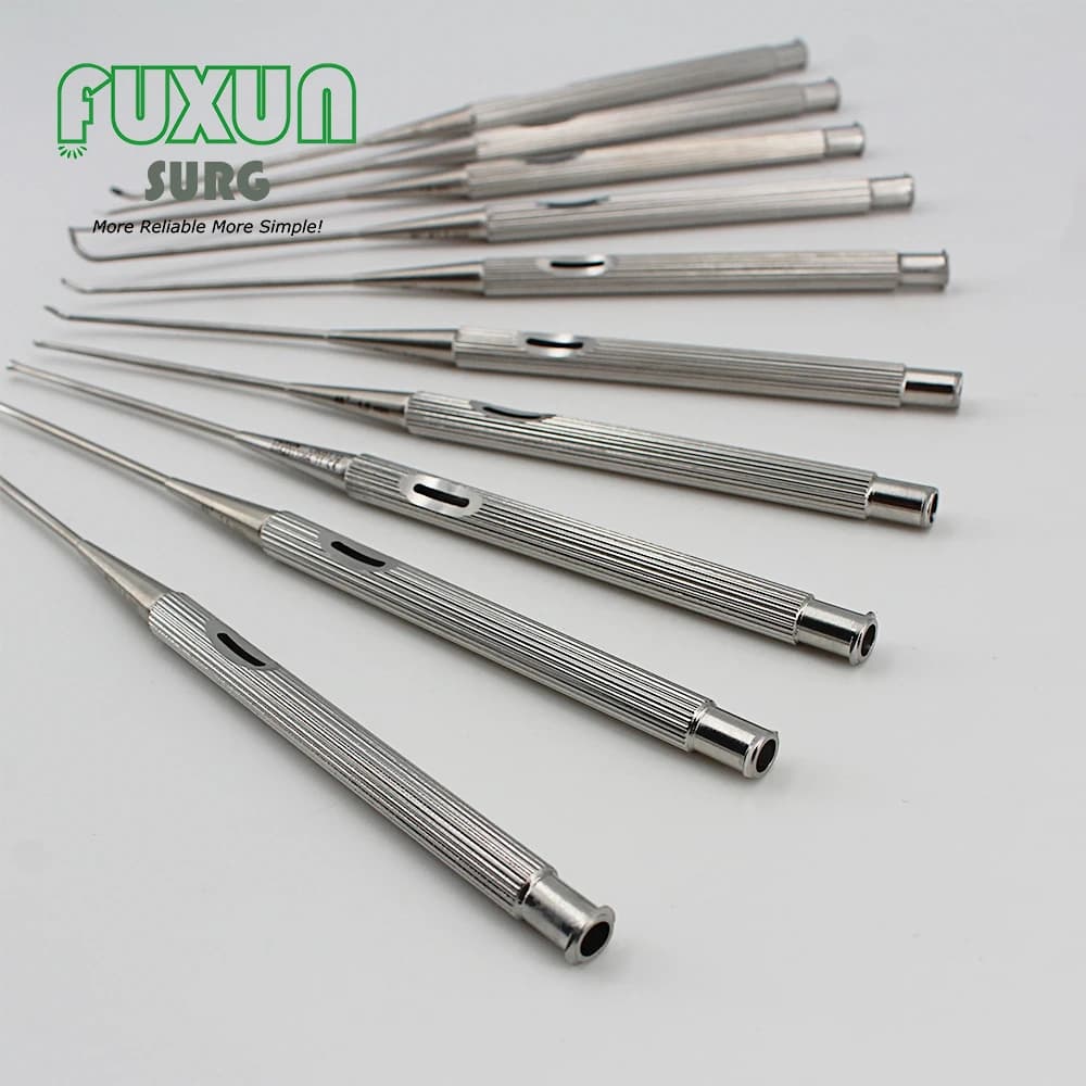 Ear Micro Operating Instrument Set ENT Otology Hook Elevator Curette Suction Tools for Outpatient Inspection