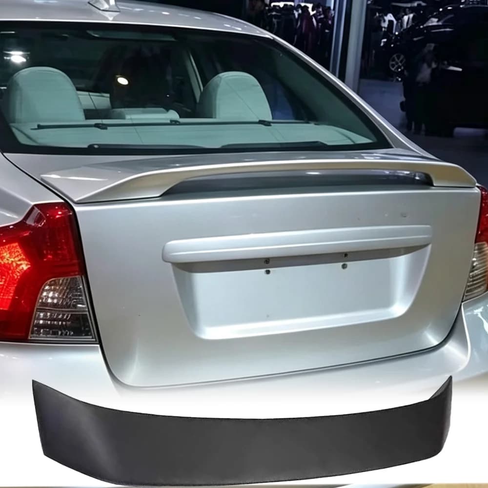 Suitable for Volvo S40 original carbon fiber tail wing 2004-2012 spoiler trunk pressure tail wing modification decorative strip