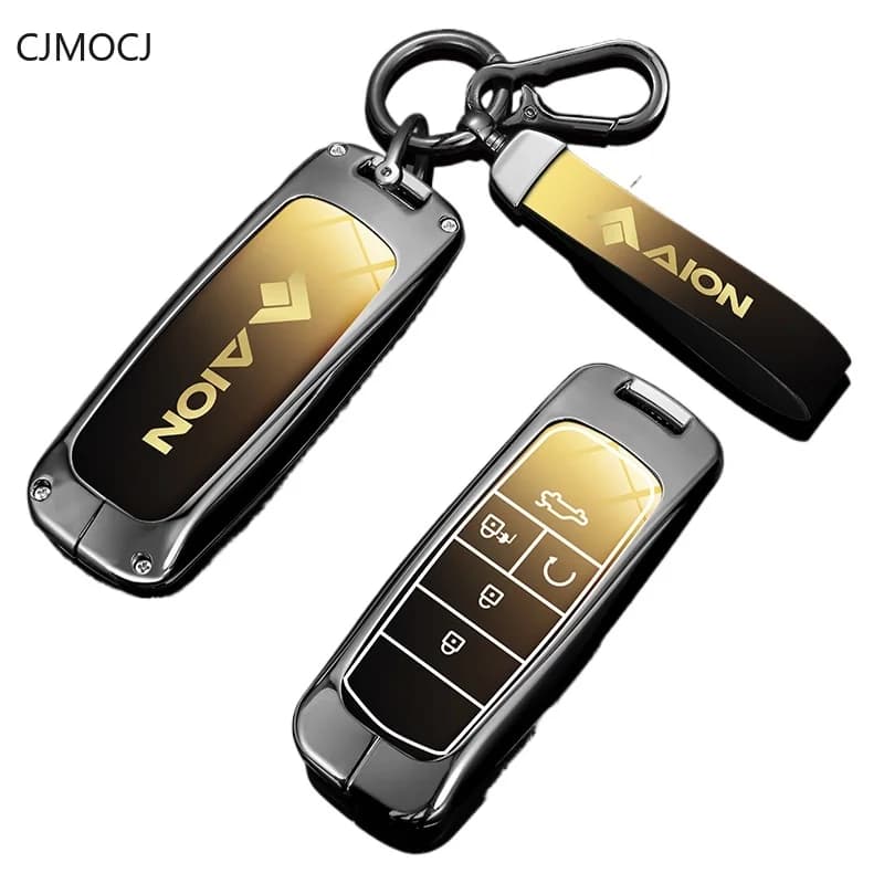 Premium Zinc Alloy Key Cover Case for GAC Aion Y/Aion S Plus/Aion V Plus - Protective Key Fob Shell Keybag Keychain