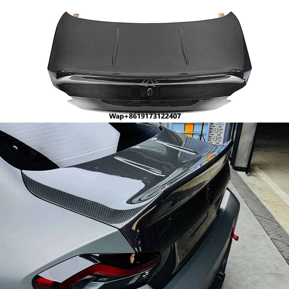 For  M2 G87  CSL Dry Carbon Fiber Rear Trunk Lid Prepreg Carbon Fiber Ducktail Hood New Condition