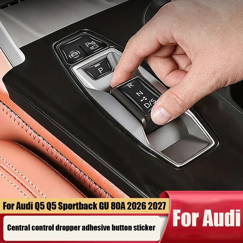 for Audi Q5 Q5L Sportback GU 2026 2025 Car central control gear shift button drip protection sticker interior modification parts