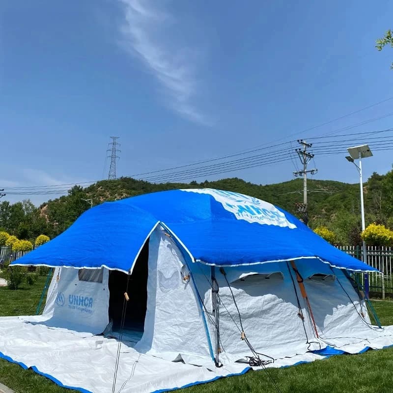 Waterproof Canvas Tent House For Emergency Shelter Tent And Relief Use