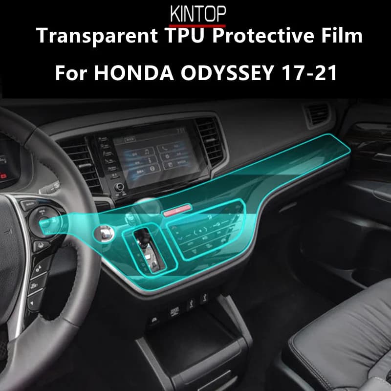 For HONDA ODYSSEY 17-21 Car Interior Center Console Transparent TPU Protective Film Anti-scratch Repair Film Accessories Refit