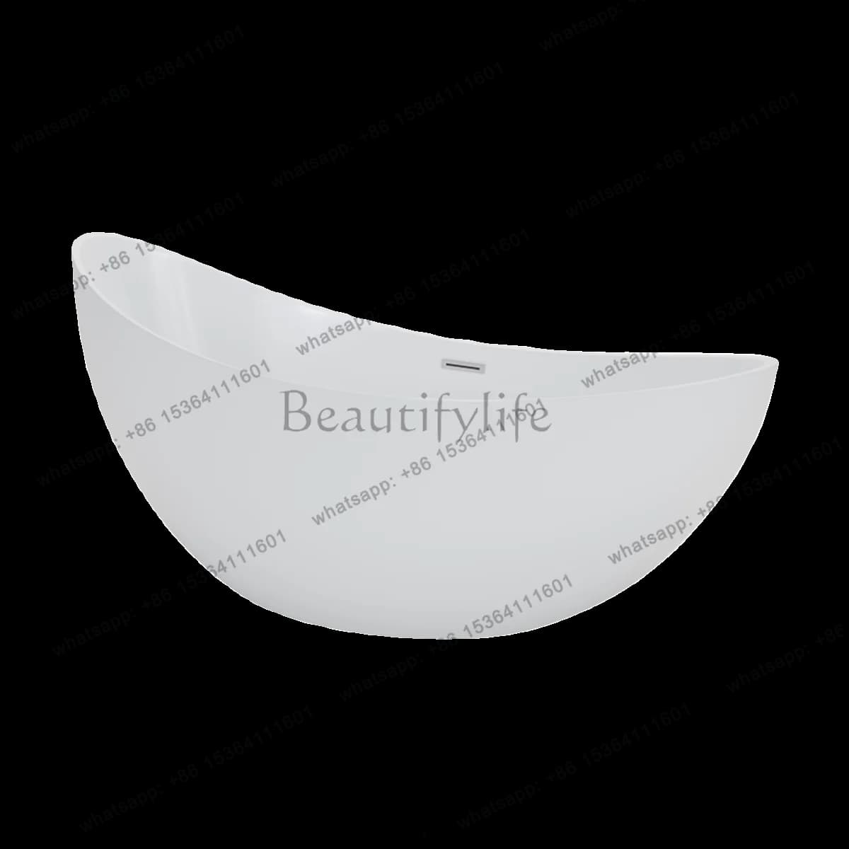 Acrylic bathtub independent thermal insulation seamless integrated art environmental protection bathtub