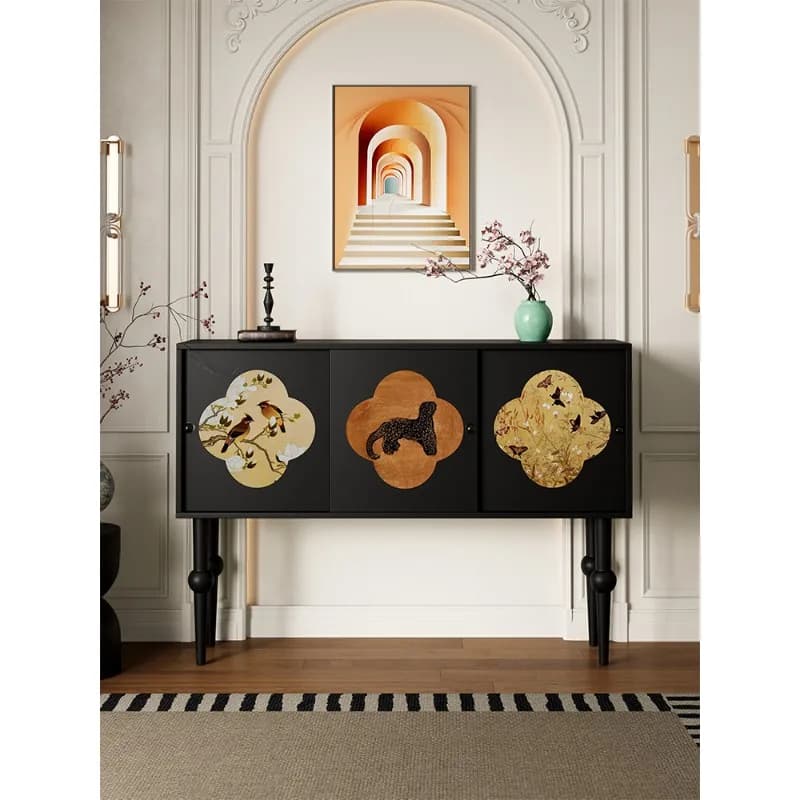 Ultra-thin and extremely narrow 20cm French Chinese retro style home corridor aisle wall decoration