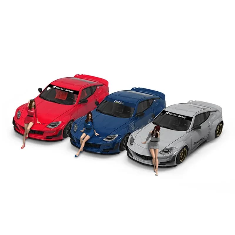 1:64 Nissan 400Z Plain Simulation Alloy Car Model
