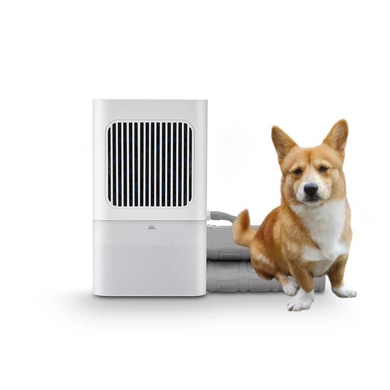 Digital Plastic Electric Mini Fan Cool Mat with Energy Saving Water Cycle Cooling System for Pets Dog Crate