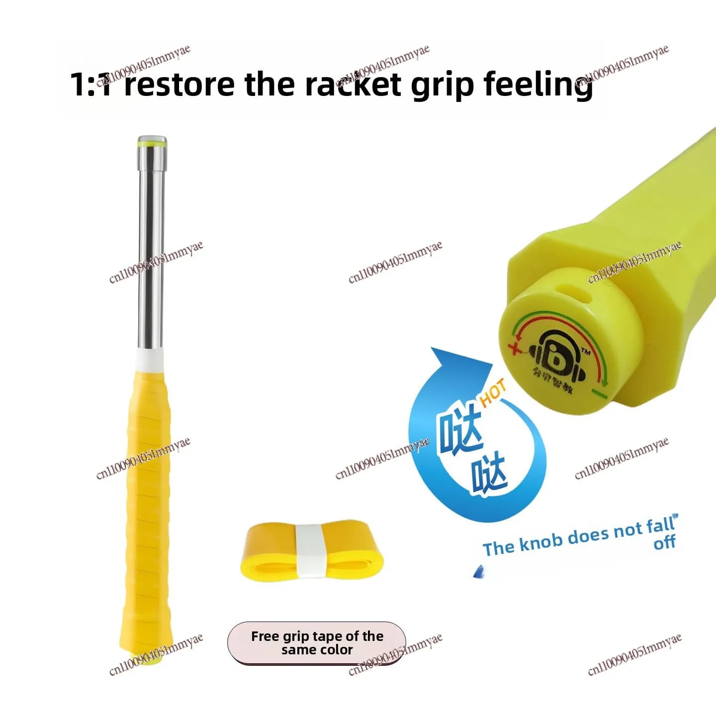 Badminton Whiplash Strength Trainer Swing Practice Artifact Stick Single Auxiliary Action