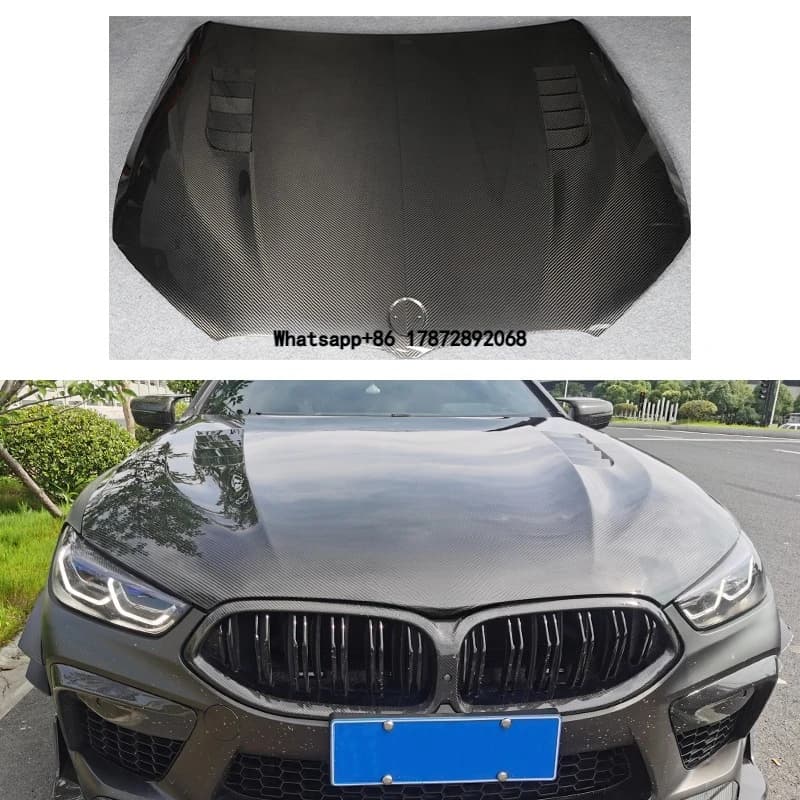 2019-2025 M8 Car Modification and Upgrade Engine Cover Carbon Fiber Engine Hood for  8 Series M8