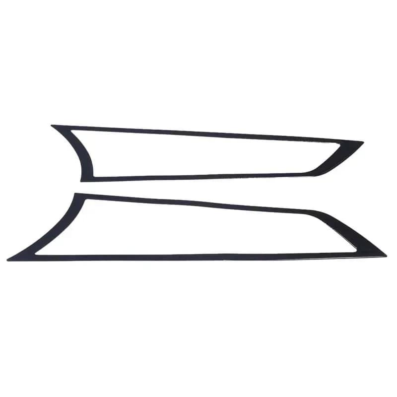 For Jaguar F-TYPE 2013-2025 PVC black car interior handle decorative frame sticker car interior protection accessories 2Pcs