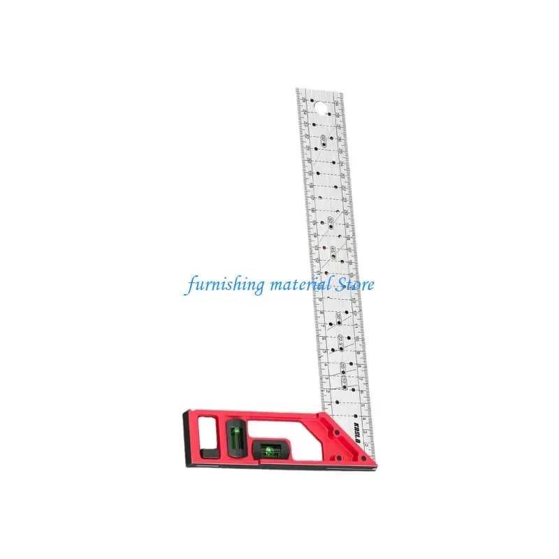 Y5GD Ergonomic Design Hole Marking Ruler Steel T Square Ruler Tool Comfortable Grip
