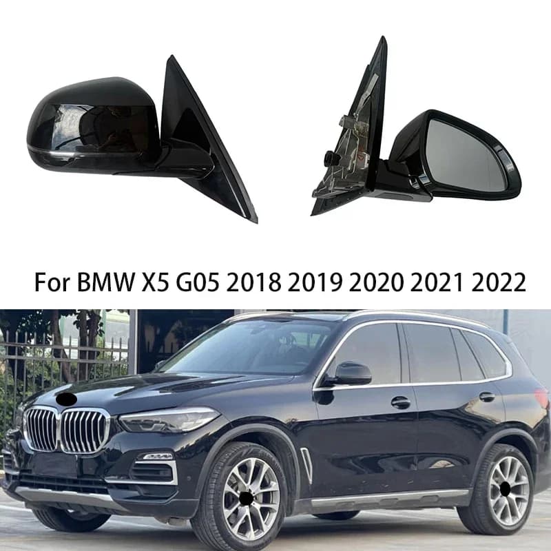 5PIN Car Left/Right Heating folding function Rearview Mirror Assembly For BMW X5 G05 2018 2019 2020 2021 2022 2023