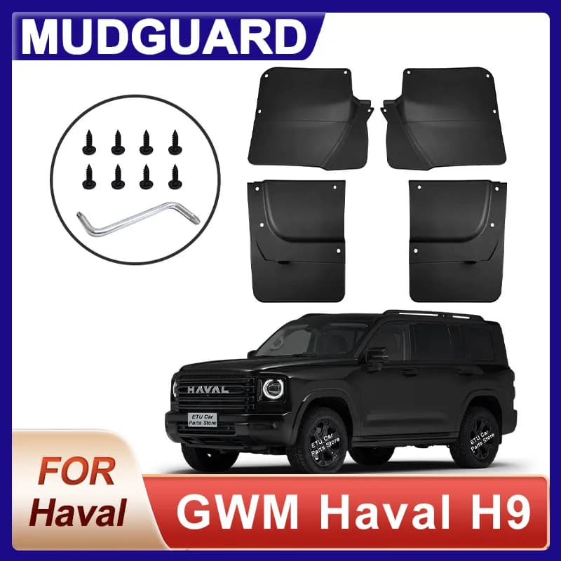 For Haval H9 2024 Mudflaps Mudguards Tire Fenders Mud Flaps Wheel Guards Accessories 4x Tyre Car Accessory