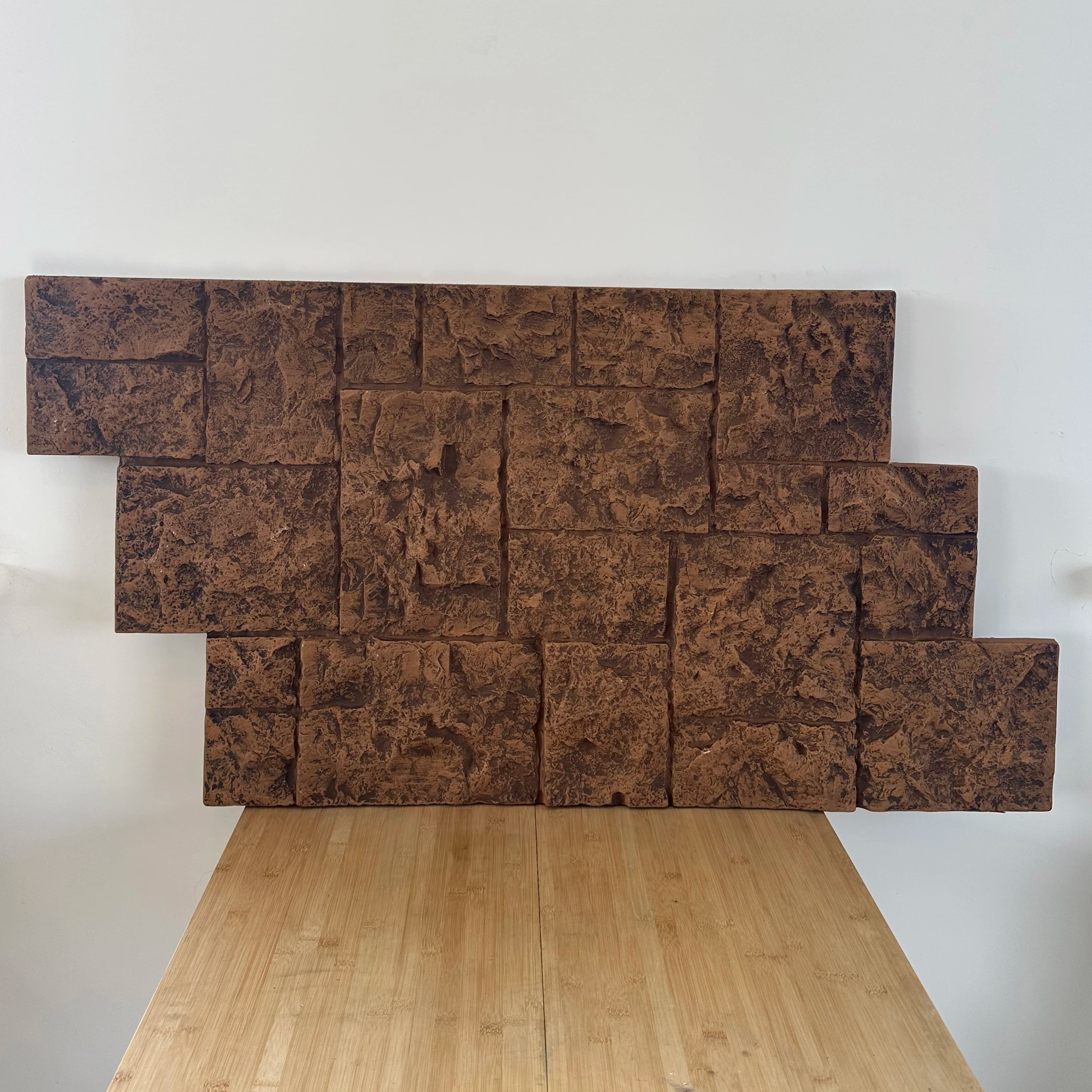 Faux Pu Soft Stone 3d Stone Wall Panel Castle Stone PU Amusement Park House Yard Lightweight B1 Fireproof