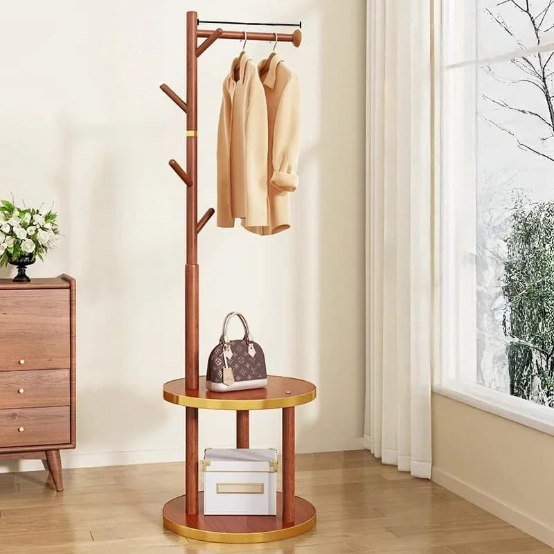 Chic Standing Pole Hanger Coat Rack Multi Purpose Clothes Hanging Rack Design Perchero Ropa De Pie Luxury Apartments Furniture