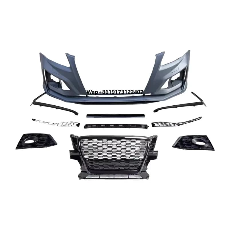 High-Quality RSQ5 Style Front & Rear Bumper Lip Kit for Q5 (2008-2012 Models) - ABS Material Direct Fit Sporty Upgrade