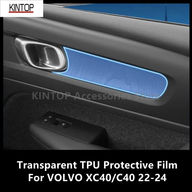 For VOLVO XC40/C40 22-24 Car Interior Center Console Transparent TPU Protective Film Anti-scratch Repair Film Accessories Refit
