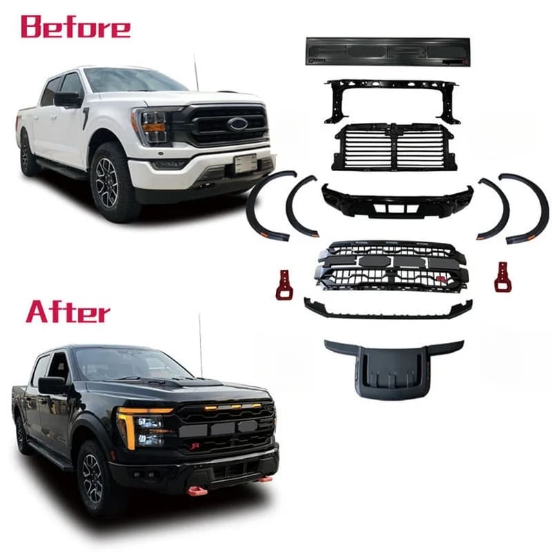High Quality Facelift Conversion Body Kit Fit for F‑150 2021‑2023 Upgrade To 2024 Modification Accessories