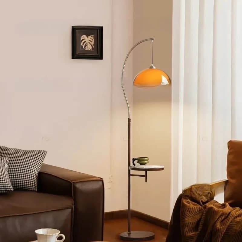 Fishing lamp floor lamp, living room sofa side lamp rack integrated