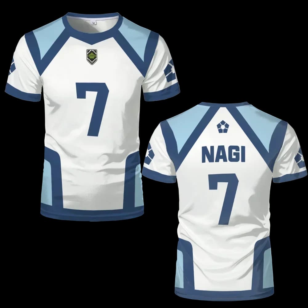 Japanese Anime 3D Printing Jersey Plus-size Football Men's T-shirt Sports Quick Drying Breathable Casual Short Sleeve Tee