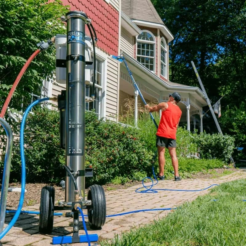 Dust-Free Window Cleaning Filtration Reverse Osmosis RO Filtration System Portable  Glass, Solar Panel Cleaning and Car Washing