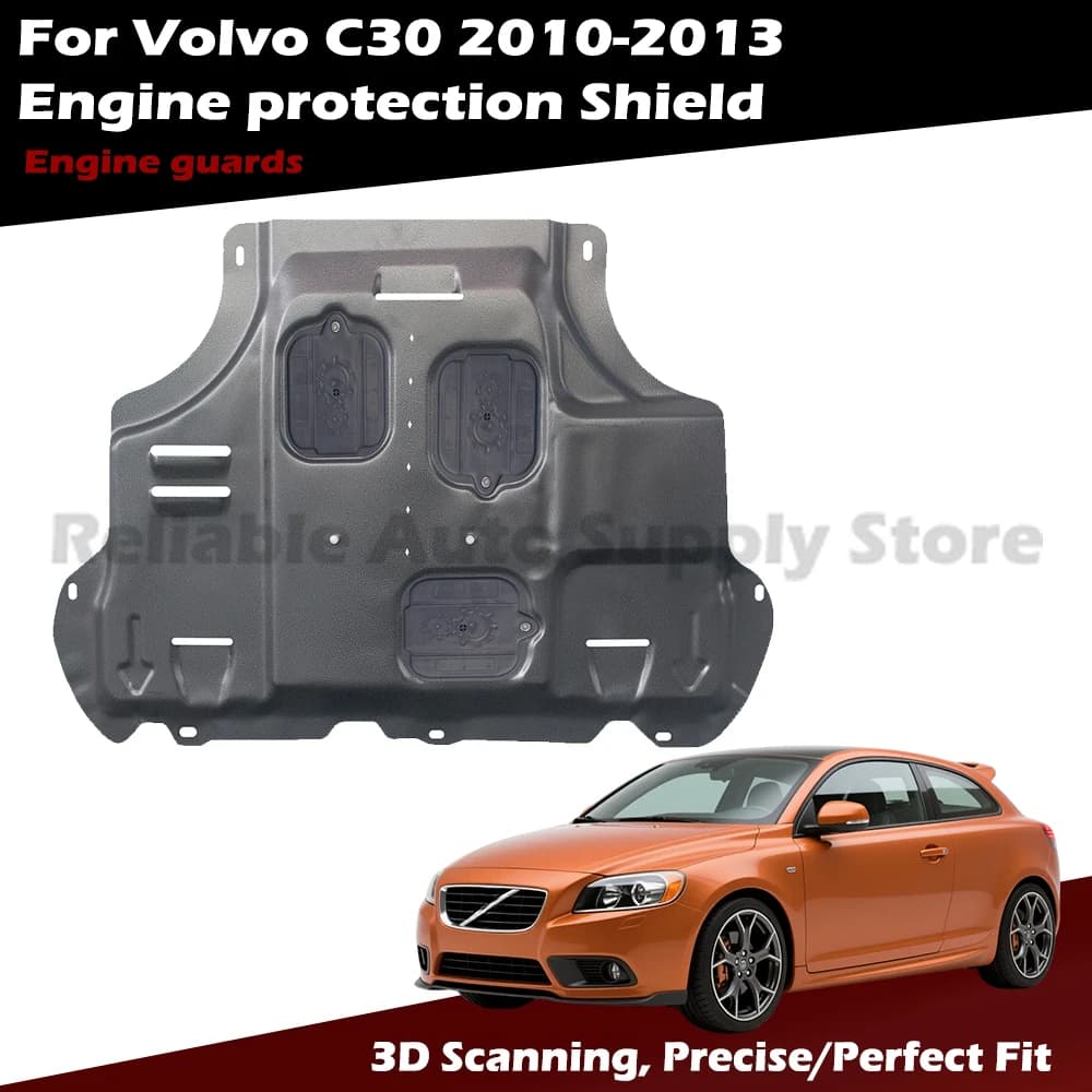 Exact Fit 3D Scanned Underbody Guard Engine Protection Plate For Volvo C30 2010-2013, Security Assurance, Advanced Guard System