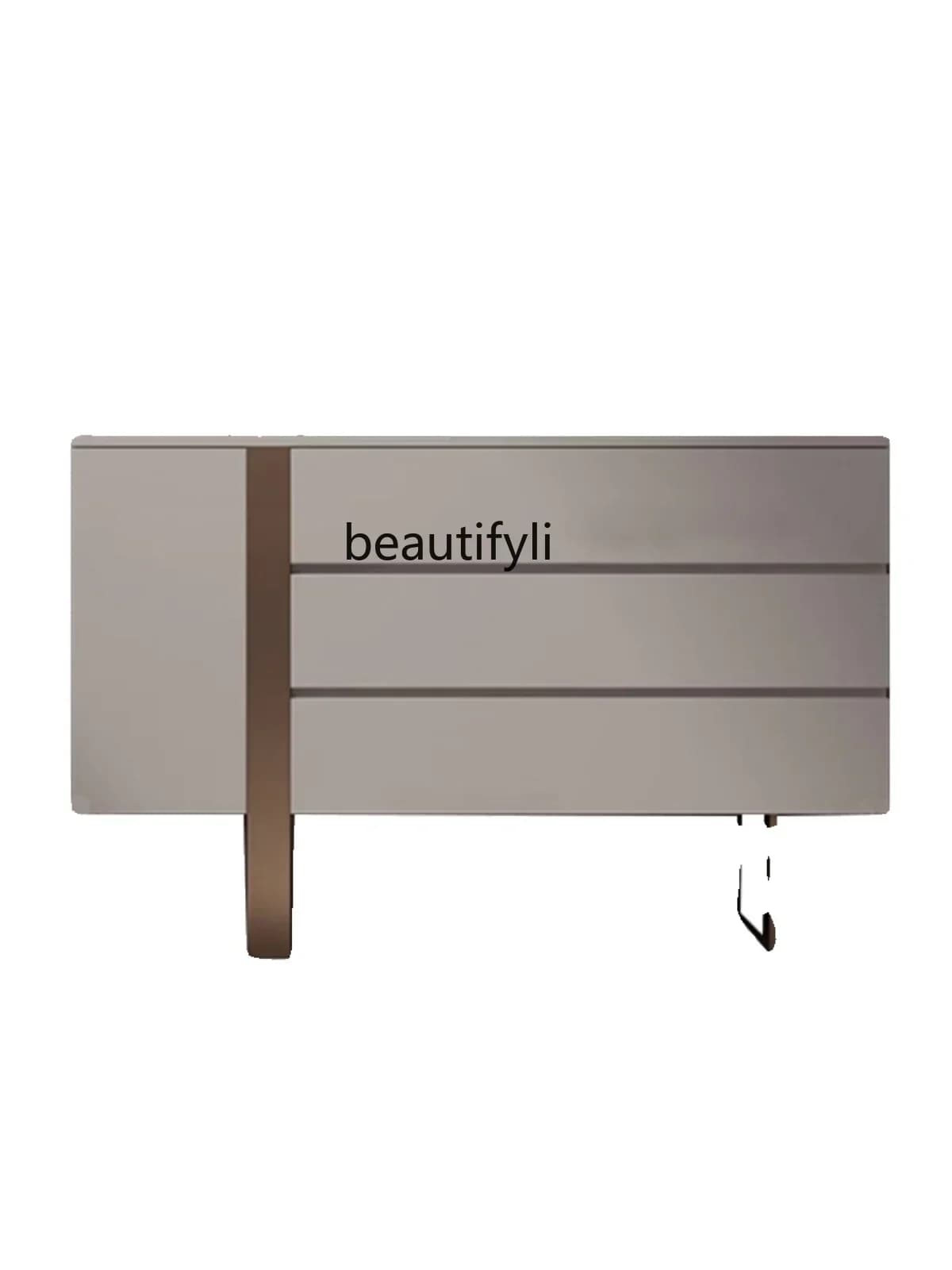 Q181  Italian-Style Light Luxury Chest of Drawers Solid Wood Multi-Functional Living Room Bedroom Locker Entry Door Sideboard